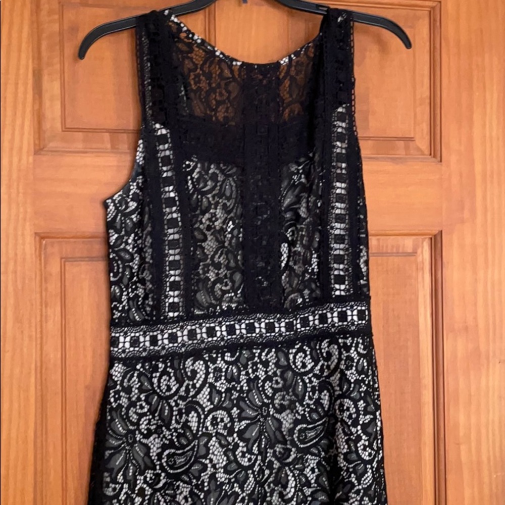 Black Lace Beauty and the Beast Shift Dress.